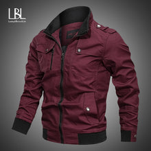 Load image into Gallery viewer, Fashion Varsity Jacket Men 2019 New Casual Solid Military Jackets