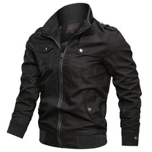 Load image into Gallery viewer, Fashion Varsity Jacket Men 2019 New Casual Solid Military Jackets