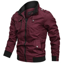 Load image into Gallery viewer, Fashion Varsity Jacket Men 2019 New Casual Solid Military Jackets
