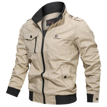 Load image into Gallery viewer, Fashion Varsity Jacket Men 2019 New Casual Solid Military Jackets