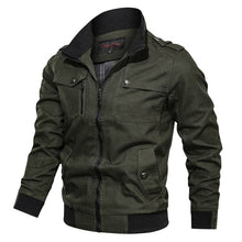Load image into Gallery viewer, Fashion Varsity Jacket Men 2019 New Casual Solid Military Jackets