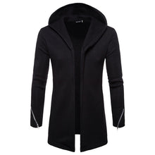 Load image into Gallery viewer, Men's Fashion Coats Men Hooded Zipper Trench Coat Jacket