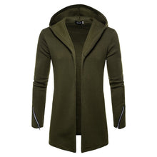 Load image into Gallery viewer, Men's Fashion Coats Men Hooded Zipper Trench Coat Jacket